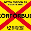 M?nga företagsbilar med körförbud