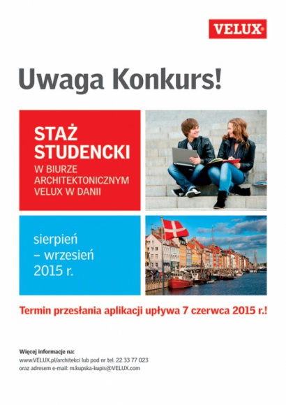 Wakacyjny staż studencki VELUX w Danii