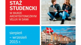 Wakacyjny staż studencki VELUX w Danii Praca, BIZNES - Już od 14 lat firma VELUX daje szansę studentom architektury zdobycia doświadczenia w swoim biurze architektonicznym w Danii. Zgłoszenia do konkursu o staż można przesyłać tylko do 7 czerwca.