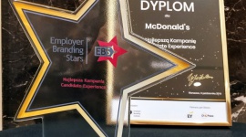 Przyjazny proces rekrutacji? McDonald’s wie, jak to zapewnić Praca, BIZNES - Restauracyjna sieć nagrodzona nagrodą Employer Branding Star w kategorii Najlepsza Kampania Candidate Experience.