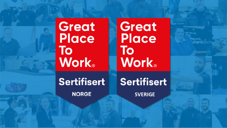 Hedin Automotive er igjen sertifisert som en Great Place to Work-bedrift